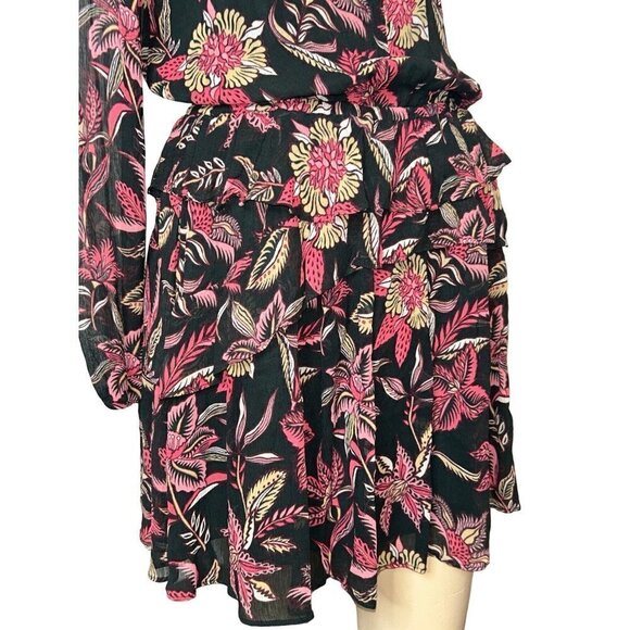 Scotch & Soda Bamboo Beach Floral Print Dress in XSmall Womens Long Sleeve - Picture 7 of 14